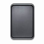 96 Pieces Baking Tray, Rectangular Carbon Steel Non-Stick Pan, Black, 47 × 31 cm, 1 Piece