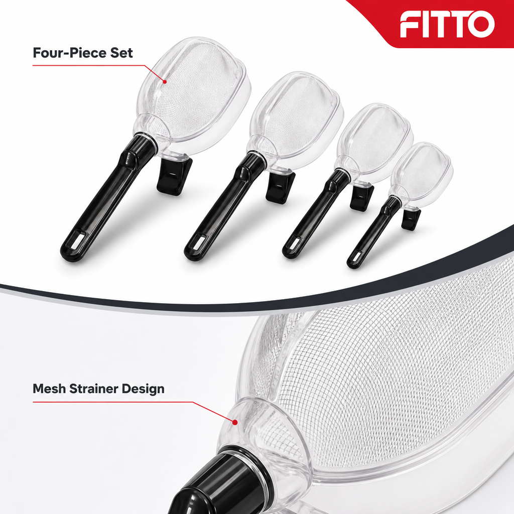 240 Pieces Plastic Mesh Strainer Set, 4-Piece Kitchen Sieve Collection