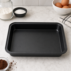 96 Pieces Cake Mold, Black Rectangular Carbon Steel Non-Stick Baking Pan, 32 × 22 × 5 cm, 1 Piece