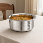 48 Pieces Stainless Steel Serving Bowl, Round, 30 x 30 x 10 cm, Silver