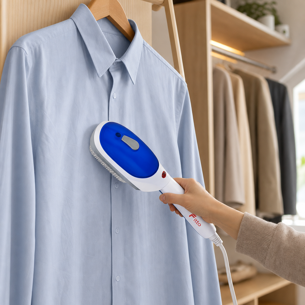 72 Pieces Portable Garment Steamer, Blue and White Handheld Clothes Steamer for Home, Office and Travel, 1 Piece