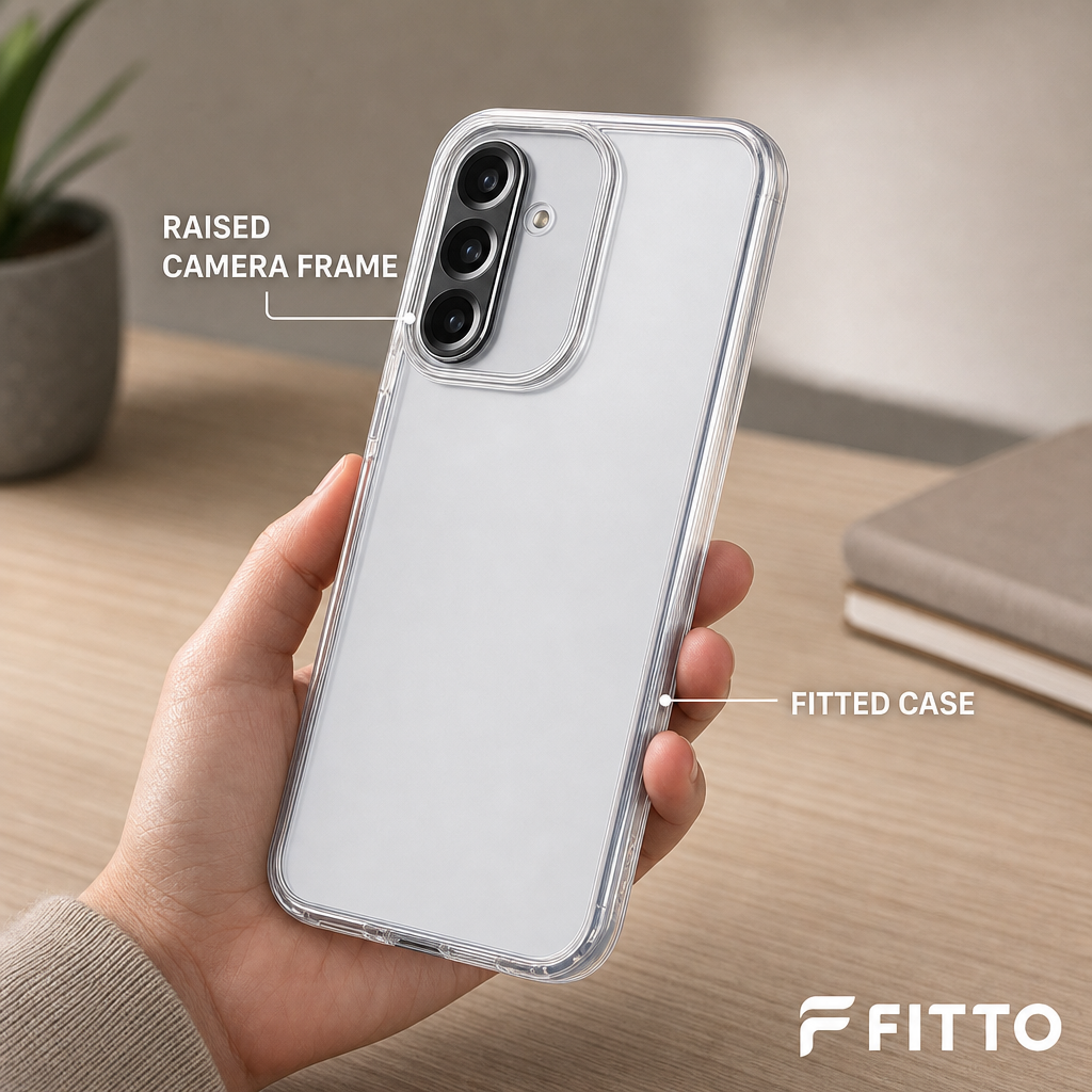 144 Pieces Crystal Clear Phone Cases with Raised Camera Frame for A56, Transparent Slim Cover