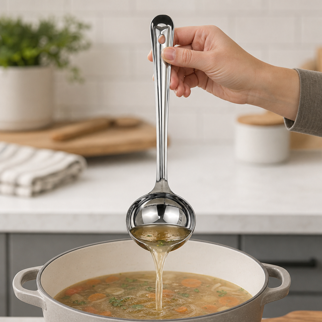 144 Pieces Stainless Steel Basting Ladle, Size No. 1, 24 cm Long Handle Kitchen Utensil
