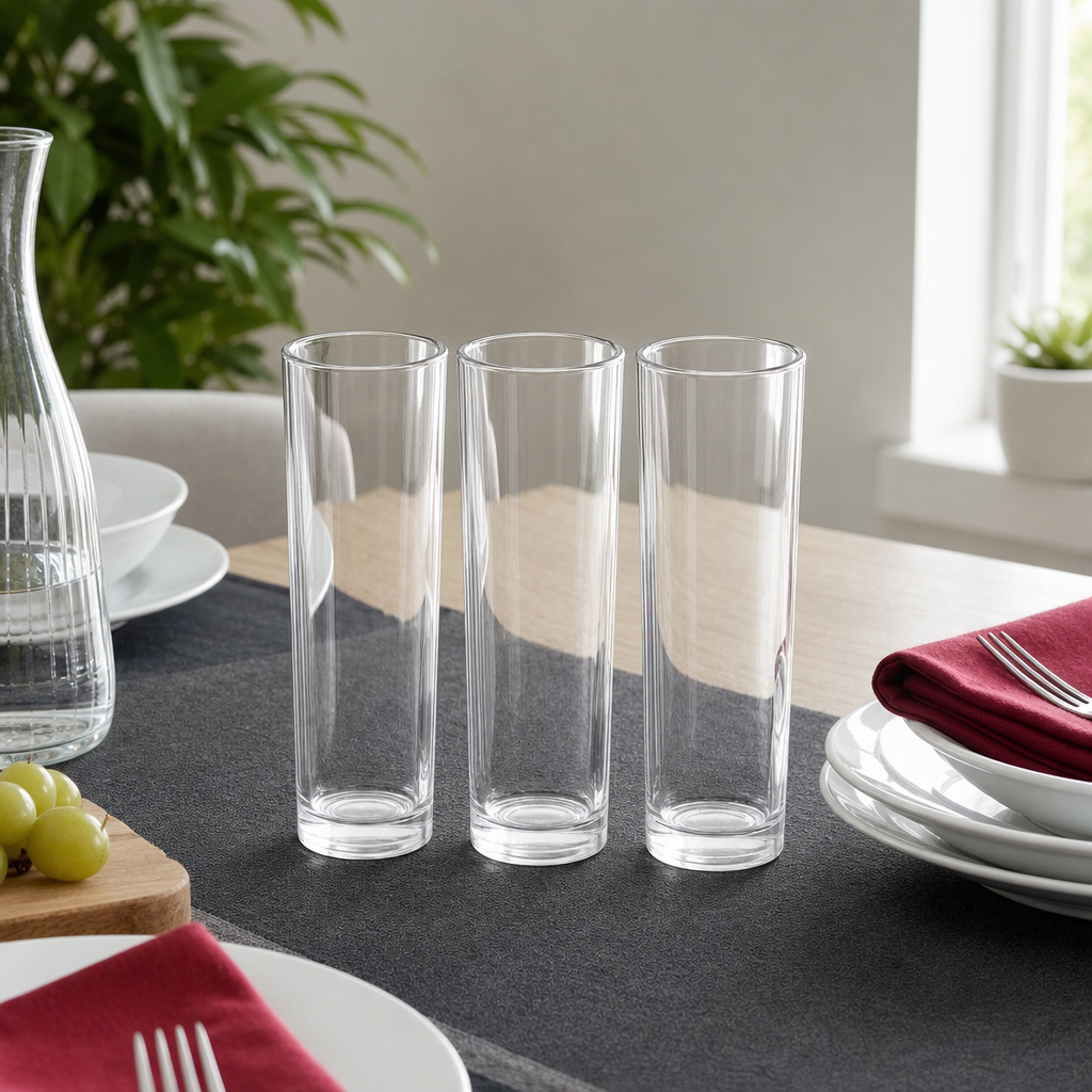 96 Pieces Classic Glass Tumbler Set, 245 ml, 3 Pieces