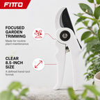 60 Pieces Garden Pruning Shears Heavy Duty, 8.5 Inch, White, 1 Piece