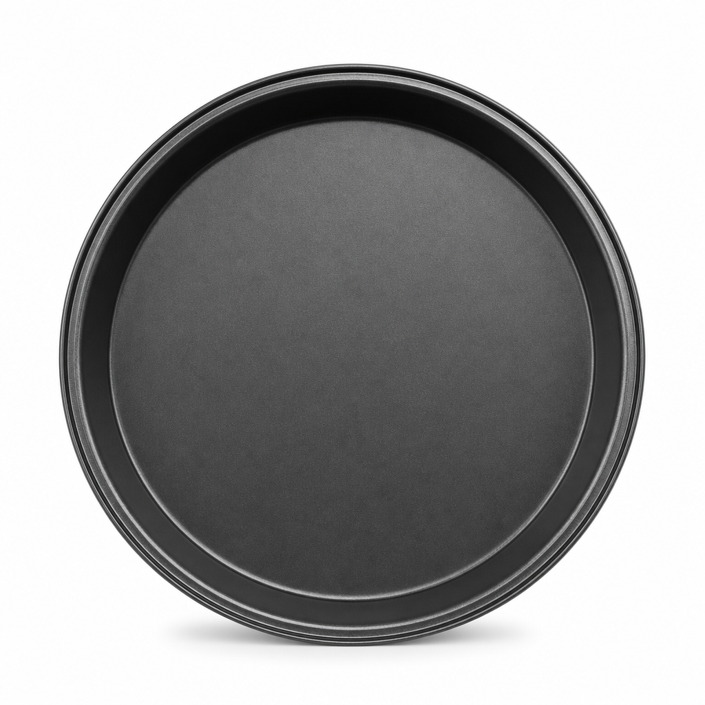 96 Pieces Round Cake Mold, 28 cm Carbon Steel Non-Stick Bakeware, Black, 1 Piece