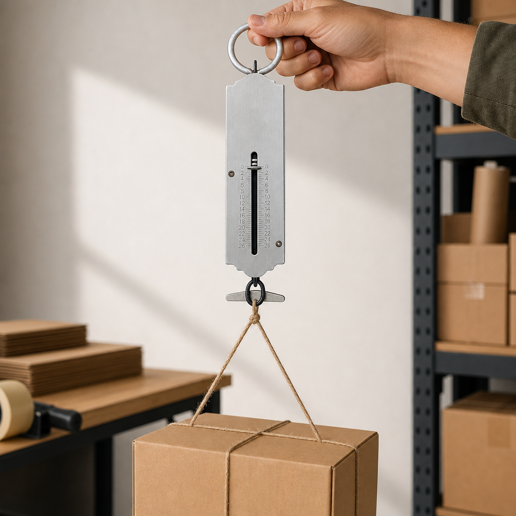 120 Pieces Mechanical Spring Hanging Scales, 25 kg Capacity, 15 cm Steel Body, Handheld Weight Checker, 1 Piece