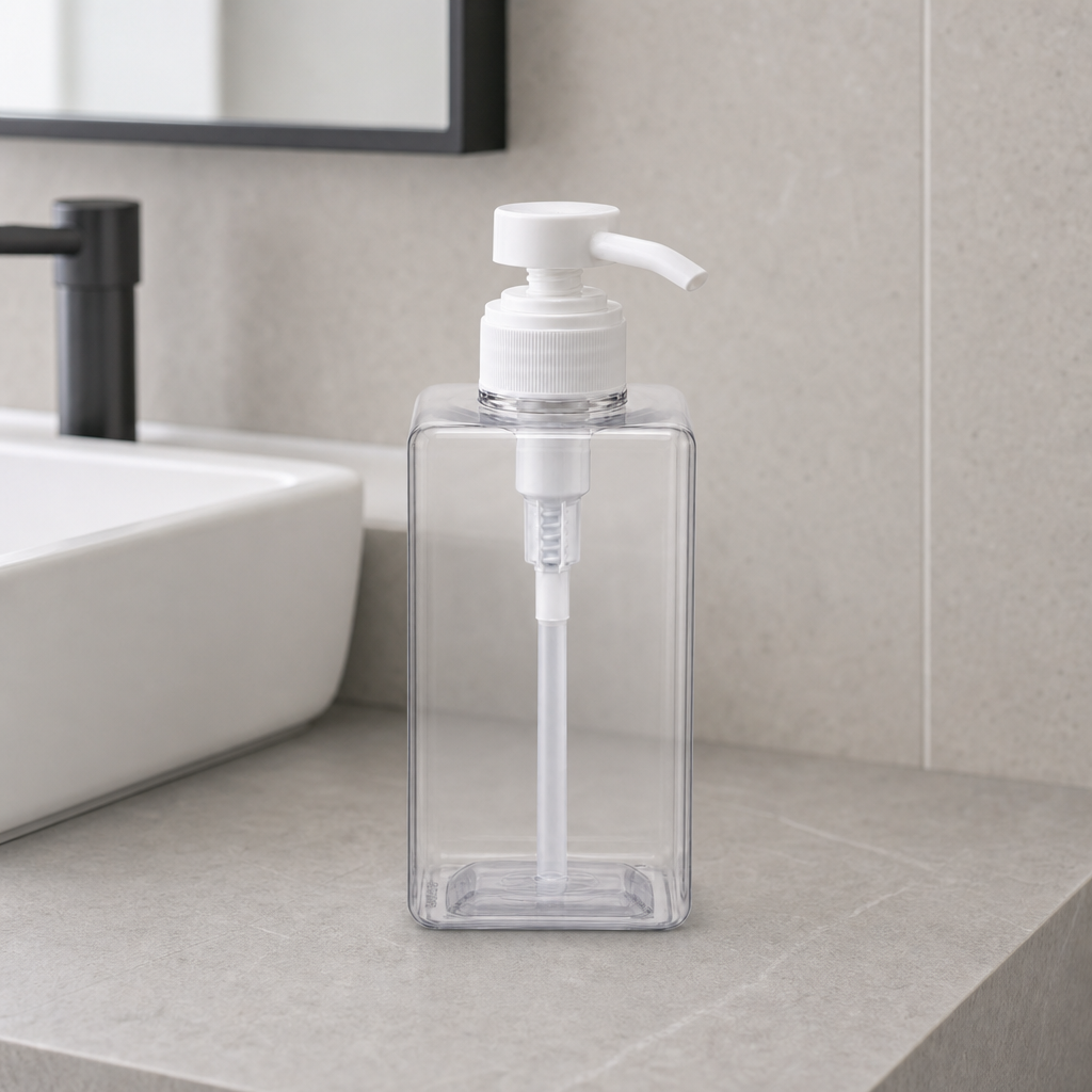 120 Pieces Clear 500 ml Liquid Soap Dispensers Bottle with Pump