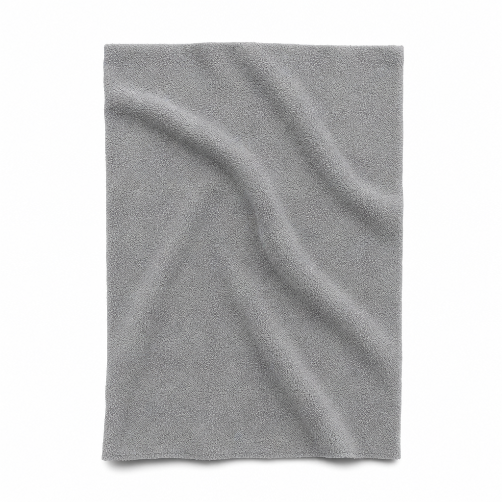 120 Pieces Microfiber Cleaning Cloth, No-Stitching Design, 40 x 60 cm, Grey, 1 Piece