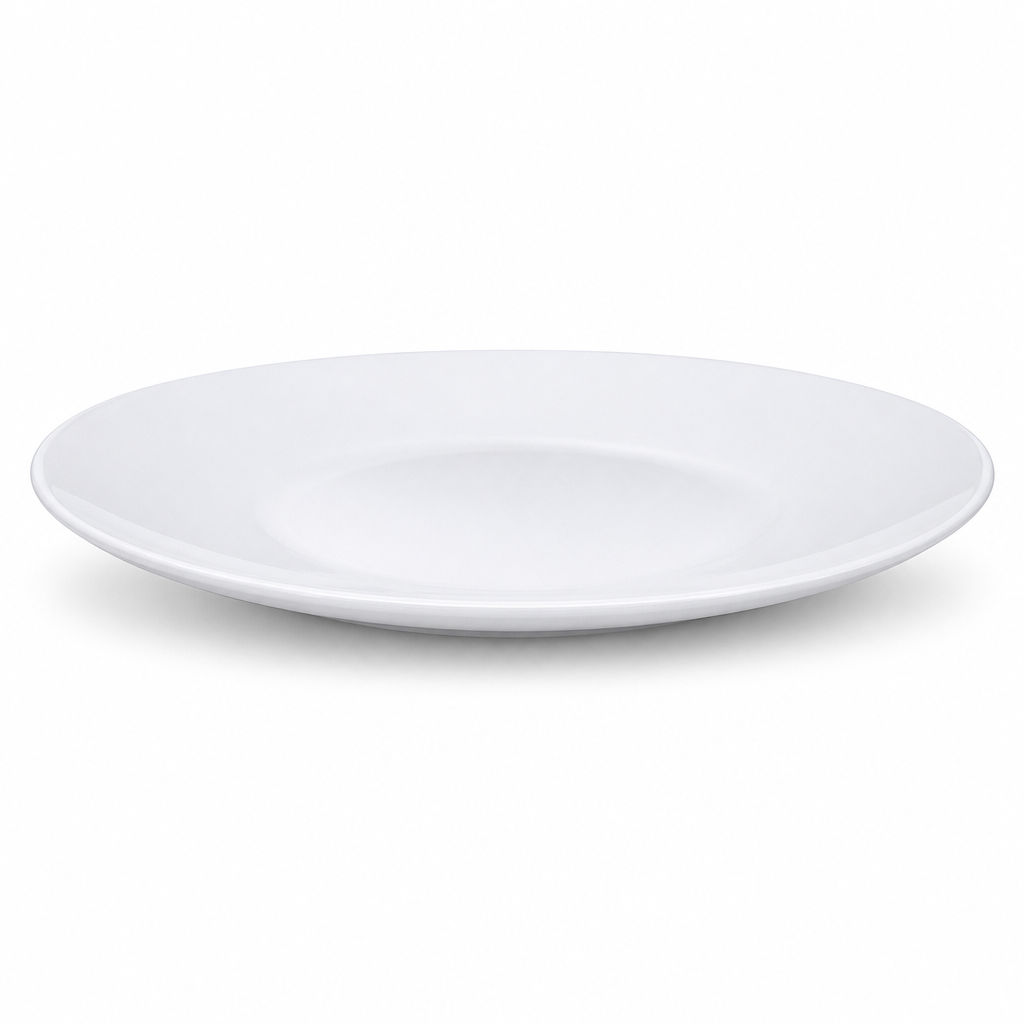 96 Pieces Opal Steak Plate, 12 Inch, White Round Tablewares Dish