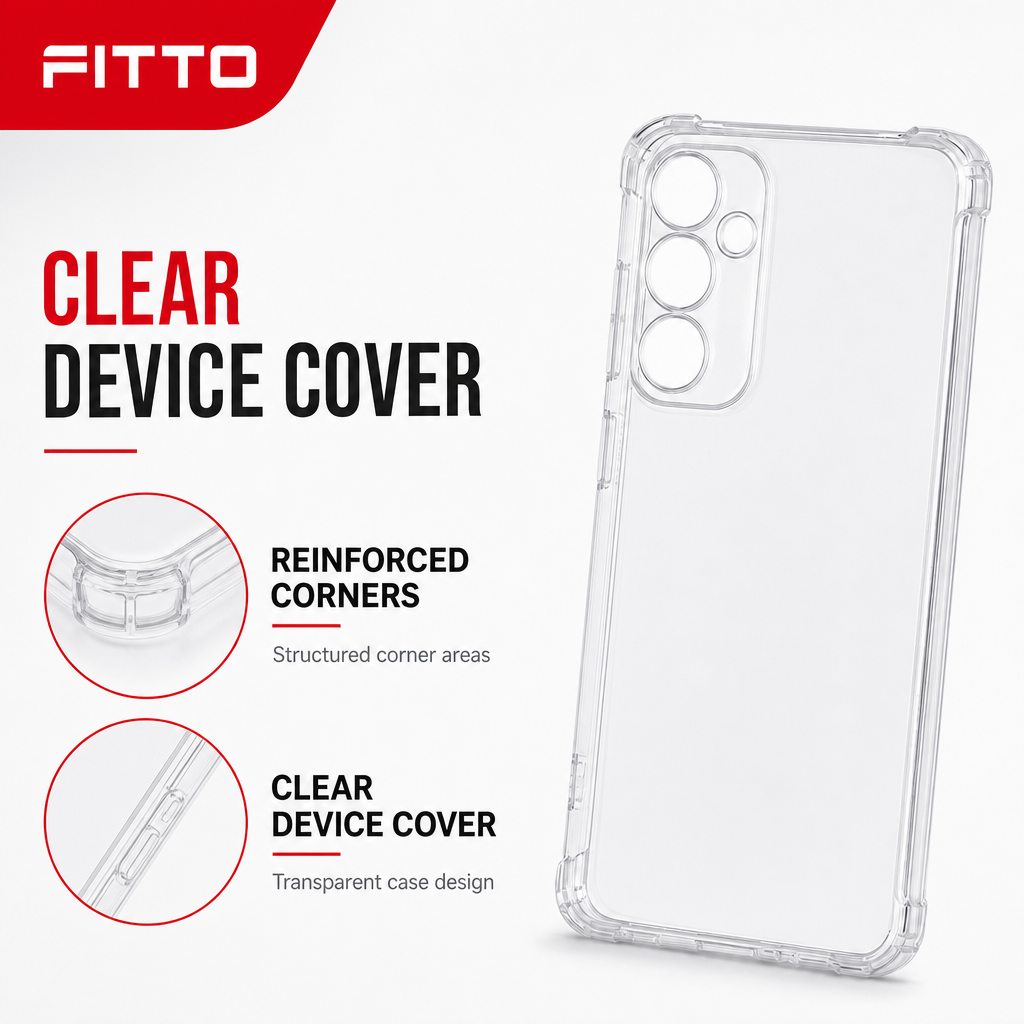 240 Pieces Clear Protective Phone Cases with Reinforced Corners for Large Smartphones