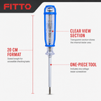 240 Pieces Voltage Tester Screwdriver, 20 cm, Blue Clear Silver, 1 Piece