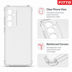 240 Pieces Clear Anti-Burst Protective Phone Cases with Reinforced Corners for 14-Series Phone