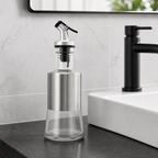 144 Pieces Soap Dispensers with Pump, Clear Body and Silver Finish, 1 Piece