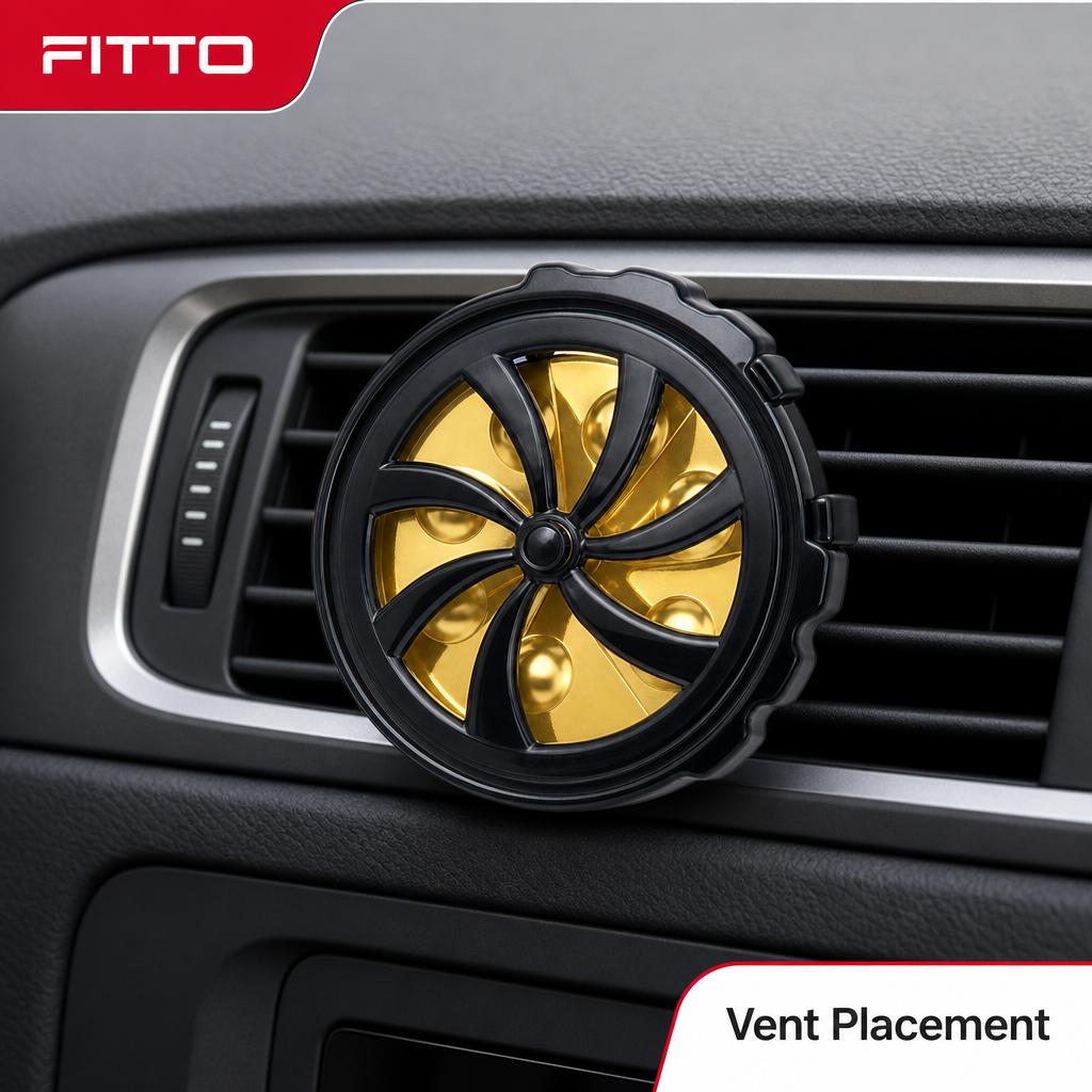 96 Pieces Turbine Car Vent Air Freshener, Gold, Single Piece