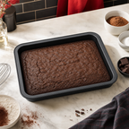 96 Pieces Non-Stick Cake Mold Carbon Steel Rectangular Baking Pan Black 42 x 29 x 5.2 cm 1 Piece