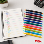 72 Pieces Color Gel Pens, 0.7 mm, 12 Pieces, Multicolor Writing Set