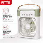 96 Pieces Portable Air Cooler Fan, White and Olive Green, 1 Piece, Compact Desktop Design