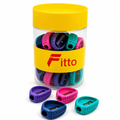 96 Pieces Colourful Pencil Sharpeners in Storage Jar, Assorted Manual Sharpeners for Pencils