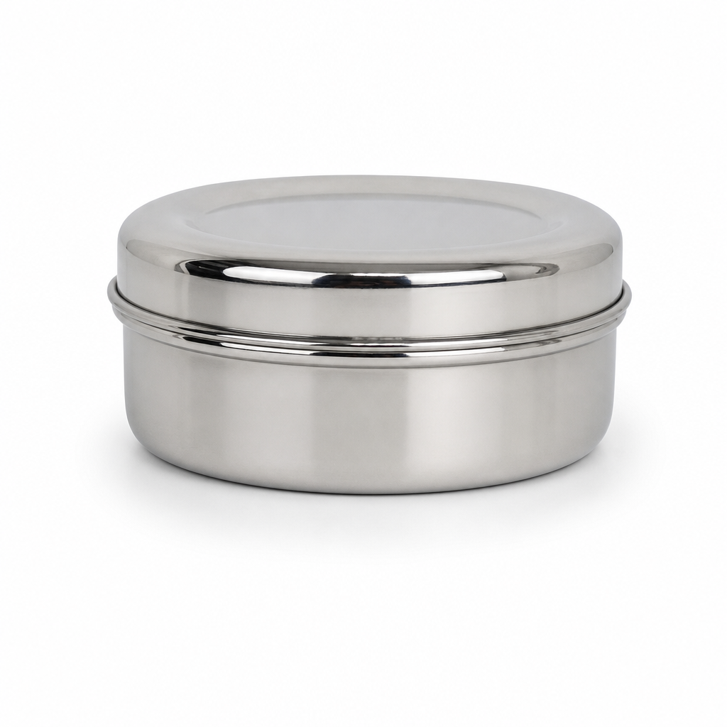 96 Pieces Stainless Steel Food Storage Containers for Puri, 12.5 cm