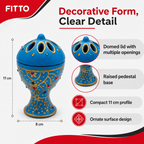 120 Pieces Decorative Incense Burner, Ornate Perforated Lid, 11 cm