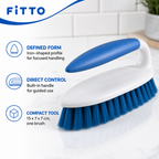 96 Pieces Iron-Shaped Scrub Brush with Handle, 15 x 7 x 7 cm, Single Household Cleaning Tools