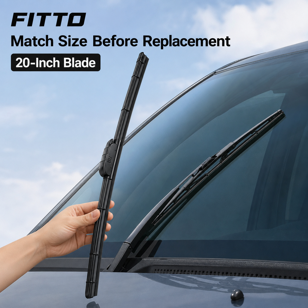 96 Pieces Hybrid Windshield Wiper Blades, 20 Inch, Single Blade