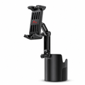 72 Pieces 2-in-1 Car Cup and Phone Holder with Strong Clip Mount and Adjustable Extender, Black