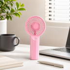 96 Pieces Pink Mini Rechargeable Handheld Fan, USB Charging, Portable Personal Cooling, 1 Piece