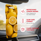 240 Pieces Hanging Card Air Freshener, Lemon Scent, Yellow, 1 Piece