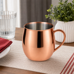 72 Pieces Copper-Finish Stainless Steel Mug with Handle, 1 Piece, 14 x 12 x 10 cm