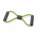 96 Pieces Soft Expander Resistance Bands with Foam Handles, Medium, Green