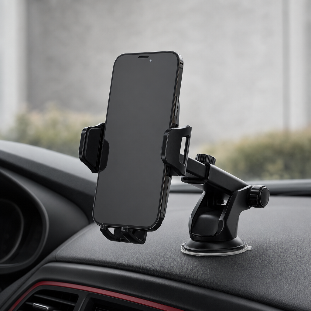 96 Pieces Telescopic Car Phone Holder with Suction Mount, Adjustable Arm and 360 Degree Rotation