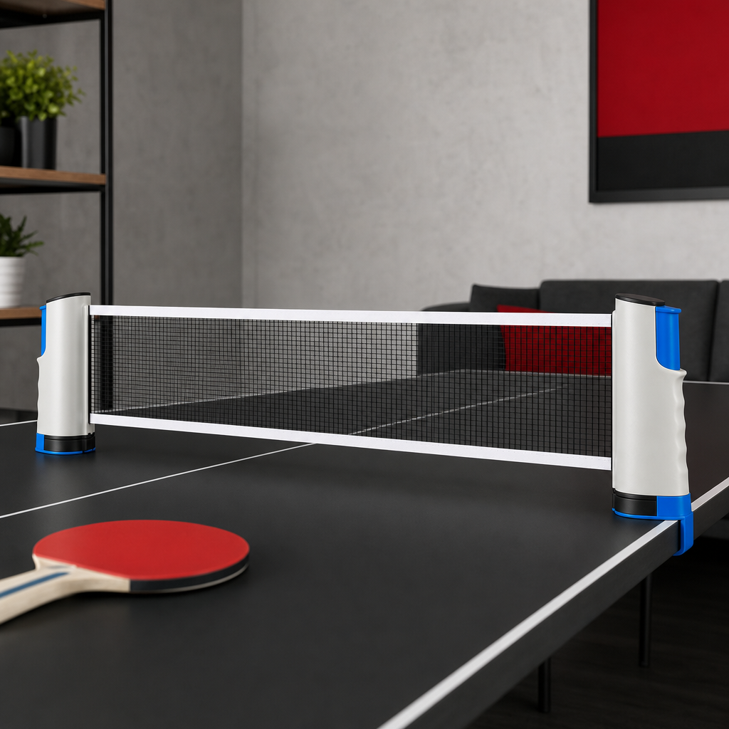 72 Pieces Portable Table Tennis Net with Clamp Posts, Compact Tabletop Practice Set