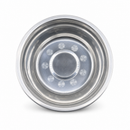144 Pieces Stainless Steel Mixing Bowls, 1000 ml, Round Silver Bowl, 18 x 6 cm, 1 Piece