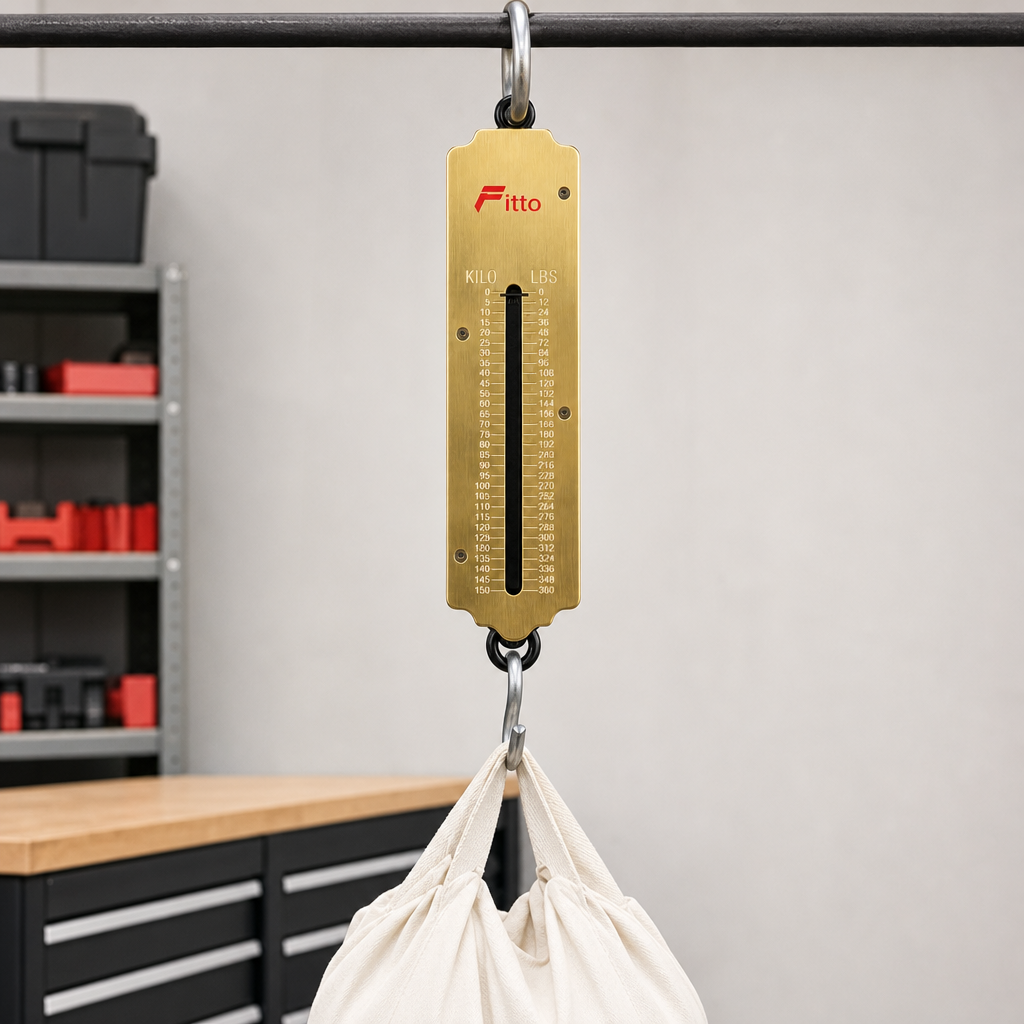 96 Pieces Mechanical Spring Hanging Scales, 150 kg Capacity, 22 cm, Brass/Black, 1 Piece