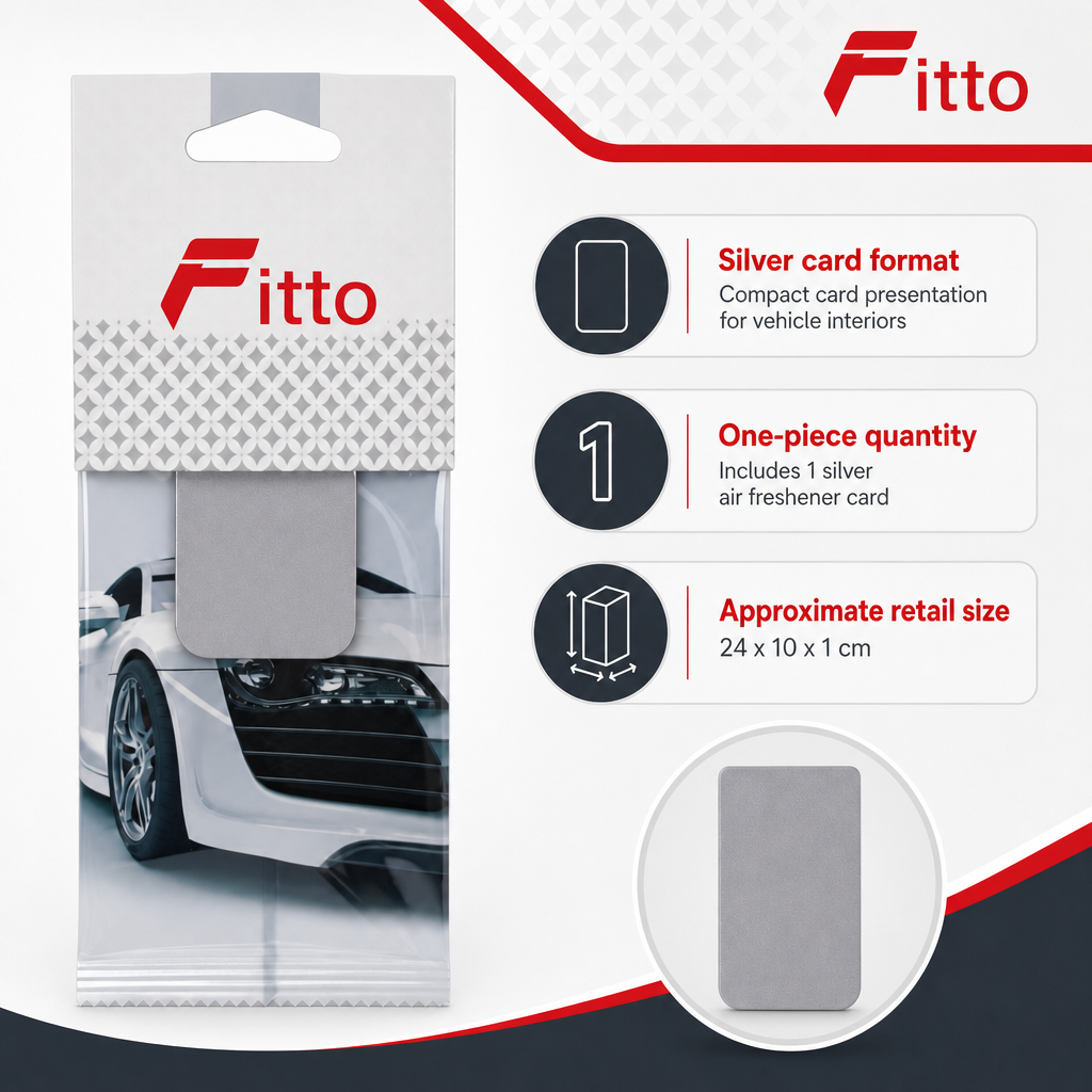 120 Pieces Car Air Fresheners Card, Silver, 1 Piece