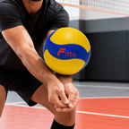 96 Pieces Volleyball, Hard Touch, Yellow and Blue, 21 cm