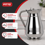 60 Pieces Stainless Steel Water Jugs with Lid and Handle, Silver, No. 6