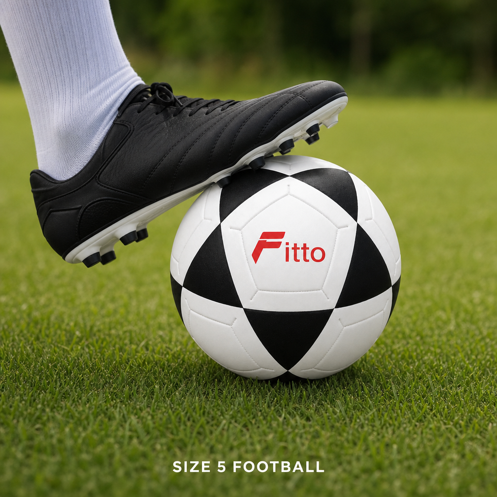 96 Pieces Football Size 5, Classic Panel Design, Single Ball for Training, Recreation and Match Play