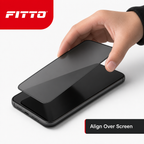 120 Pieces Screen Protectors, 360-Degree Privacy Tempered Glass, Black, Single Piece