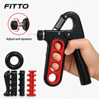 96 Pieces Adjustable Hand Grip Strengtheners Set for Hand, Wrist and Forearm Training