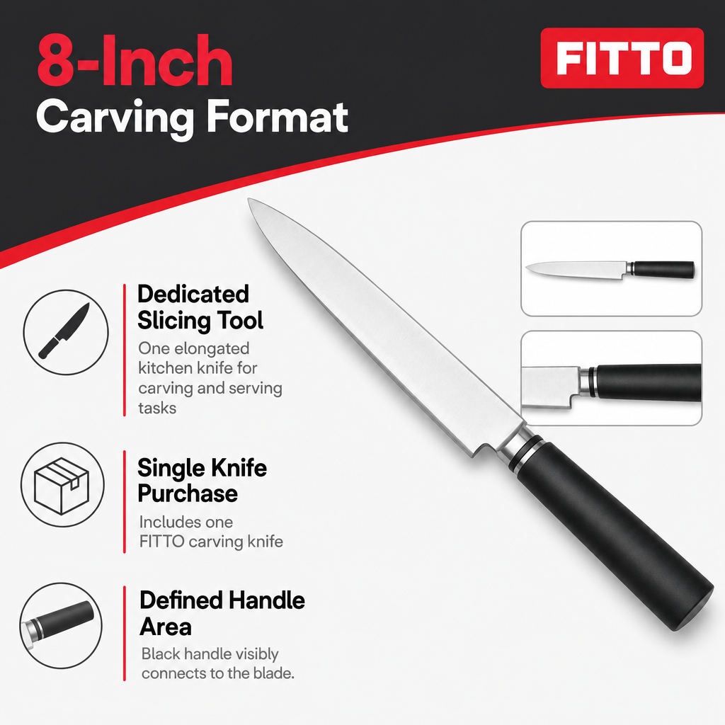 72 Pieces Carving Knife, 8 Inch Kitchen Knives for Slicing and Serving, Single Piece
