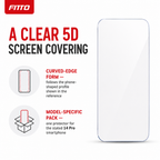 96 Pieces 5D Tempered Glass Screen Protectors for 14 Pro Smartphone, ESD Anti-Static, 1 Pack