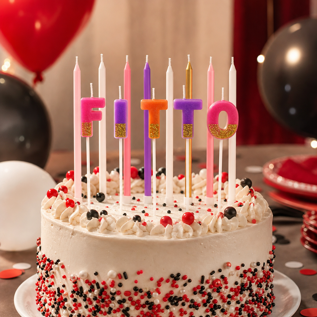 96 Pieces Birthday Cake Candle, 14.5 cm, Assorted Colour Party Decoration
