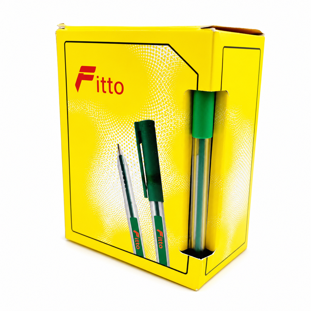 72 Pieces Green Ink Ball Pens, 50 Pack