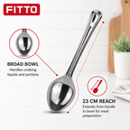 120 Pieces Stainless Steel Basting Spoon No. 4, 23 cm Kitchen Cooking Utensils