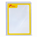 96 Pieces Plastic Binding Covers, A4 210 x 297 mm, 200 Micron Clear, 100-Pack