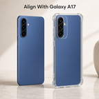 240 Pieces Clear Anti-Burst Phone Cases with Reinforced Corners for Galaxy A17, Protective Transparent Cover