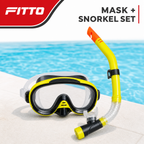 72 Pieces Swimming Mask and Snorkel Set, Yellow